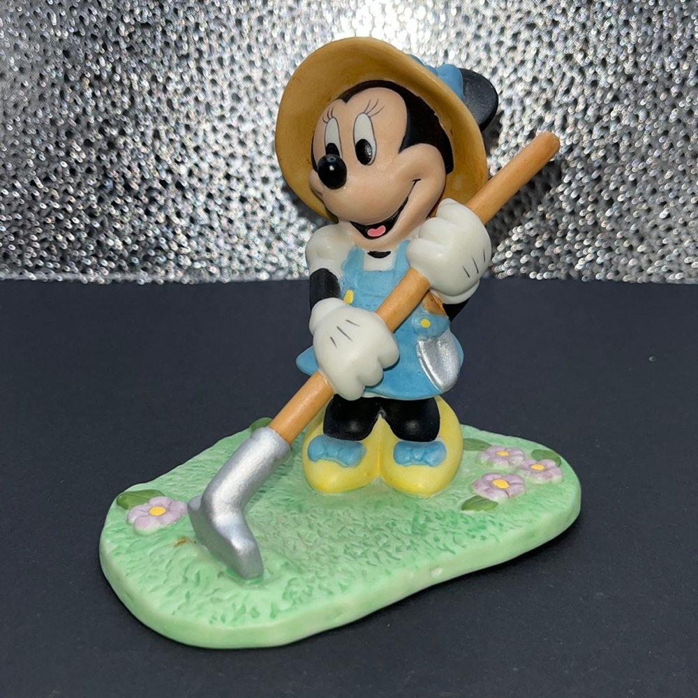 Vintage Disney Minnie Mouse Gardener Figurine